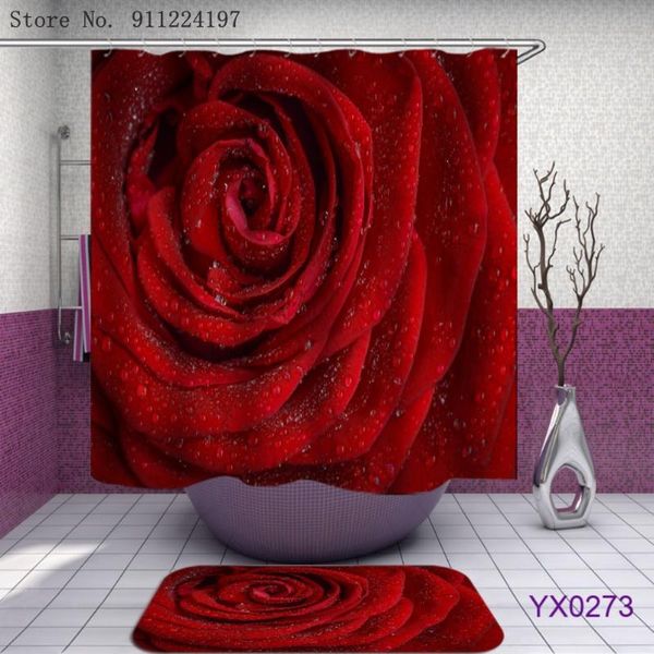 shower curtains 3d red rose print bath waterproof polyester curtain for bathroom withered with anti-slip mat home decor
shower curtains 3d red rose print bath waterproof polyester curtain for bathroom withered with anti-slip mat home decor