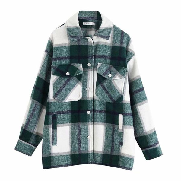 women's jackets vintage stylish pockets oversize plaid jacket coat women 2021 fashion lapel collar long sleeve loose outerwear chic, Black;brown
women's jackets vintage stylish pockets oversize plaid jacket coat women 2021 fashion lapel collar long sleeve loose outerwear chic, Black;brown