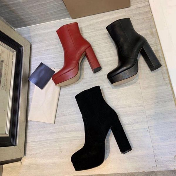 boots junetxin genuine leather spring autumn winter women ankle high heel square female platform shoes size 34-41, Black
boots junetxin genuine leather spring autumn winter women ankle high heel square female platform shoes size 34-41, Black