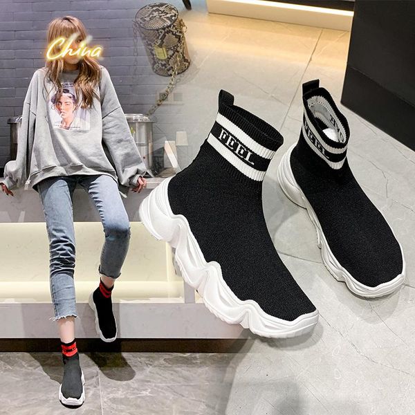boots wohdhe 2021 women spring autumn ankle slip-on elastic fabric bootines platform flat sneakers zapatos de mujer, Black
boots wohdhe 2021 women spring autumn ankle slip-on elastic fabric bootines platform flat sneakers zapatos de mujer, Black