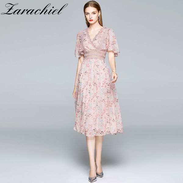 summer pink fairy women elegant v-neck lotus leaf sleeve flower printed chiffon female lace hollow out party dress 210416, Black;gray
summer pink fairy women elegant v-neck lotus leaf sleeve flower printed chiffon female lace hollow out party dress 210416, Black;gray