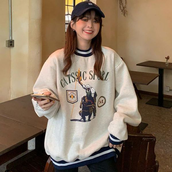women's hoodies & sweatshirts zoki autumn print letter sweatshirt women loose casual o neck lady pullover clothes for teens korean fash, Black
women's hoodies & sweatshirts zoki autumn print letter sweatshirt women loose casual o neck lady pullover clothes for teens korean fash, Black