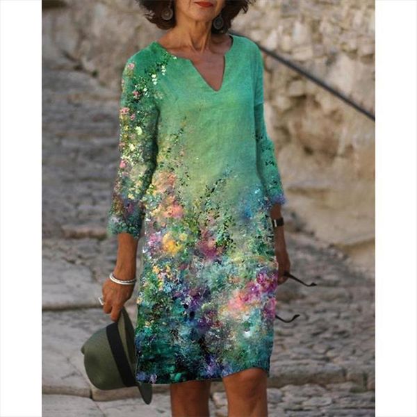 printing summer v neck half women dress sleeve a line female retro litera vintage loose, Black;gray
printing summer v neck half women dress sleeve a line female retro litera vintage loose, Black;gray