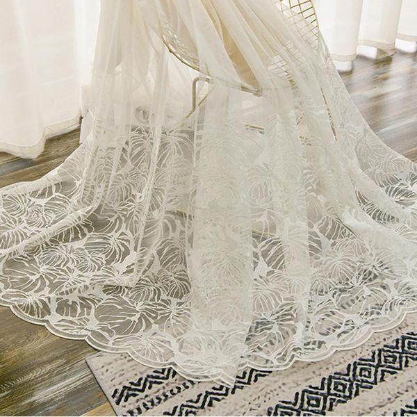 curtain & drapes white nordic style tulle leaf embroidered living room bedroom translucent all- balcony window screen voile #40
curtain & drapes white nordic style tulle leaf embroidered living room bedroom translucent all- balcony window screen voile #40