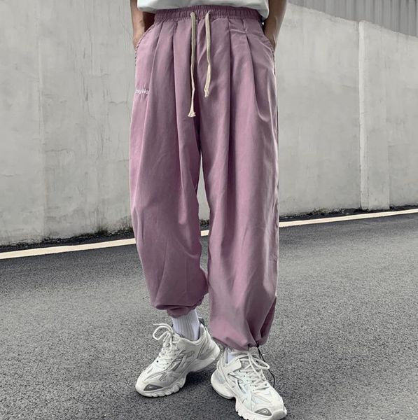spring and autumn youth loose solid color harem pants fashion casual couple ankle-length black/gray/pink men's
spring and autumn youth loose solid color harem pants fashion casual couple ankle-length black/gray/pink men's