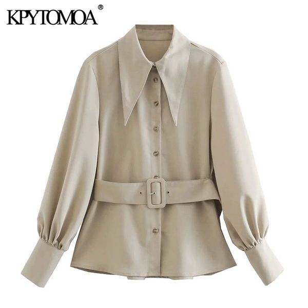 women fashion with belt back pleated blouses vintage lantern sleeve button-up female shirts blusas chic 210420, White
women fashion with belt back pleated blouses vintage lantern sleeve button-up female shirts blusas chic 210420, White