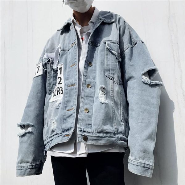 men's jackets chaquetas hombre beggar hole cowboy coat men spring autumn korean fashion denim loose handsome clothes wear, Black;brown
men's jackets chaquetas hombre beggar hole cowboy coat men spring autumn korean fashion denim loose handsome clothes wear, Black;brown