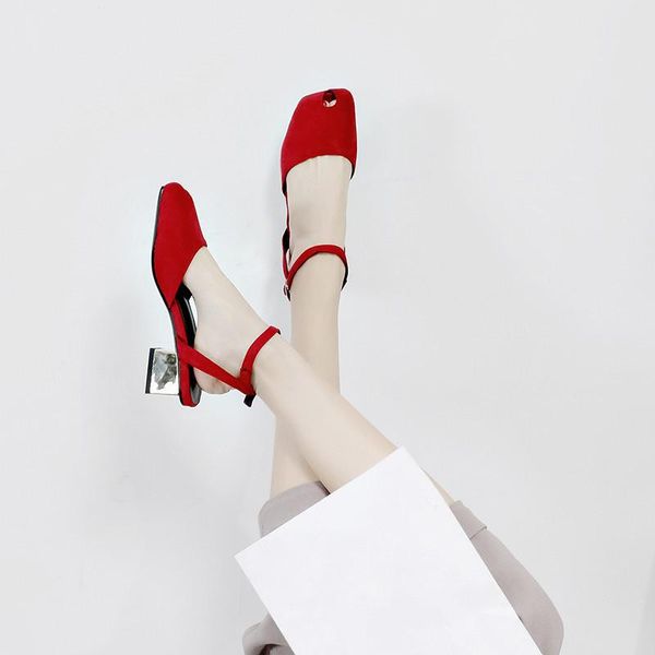 square toe with hole medium block heel shoes summer ladies red black beige med heels sandals womans plus size 43
square toe with hole medium block heel shoes summer ladies red black beige med heels sandals womans plus size 43