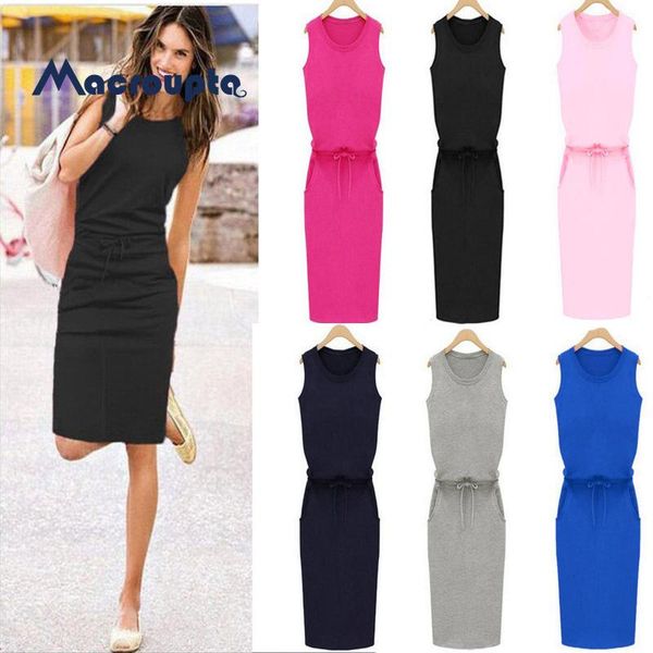casual dresses women fashion solid holiday sleeveless pockets lace-up pencil sundress ladies summer beach party plus size, Black;gray
casual dresses women fashion solid holiday sleeveless pockets lace-up pencil sundress ladies summer beach party plus size, Black;gray