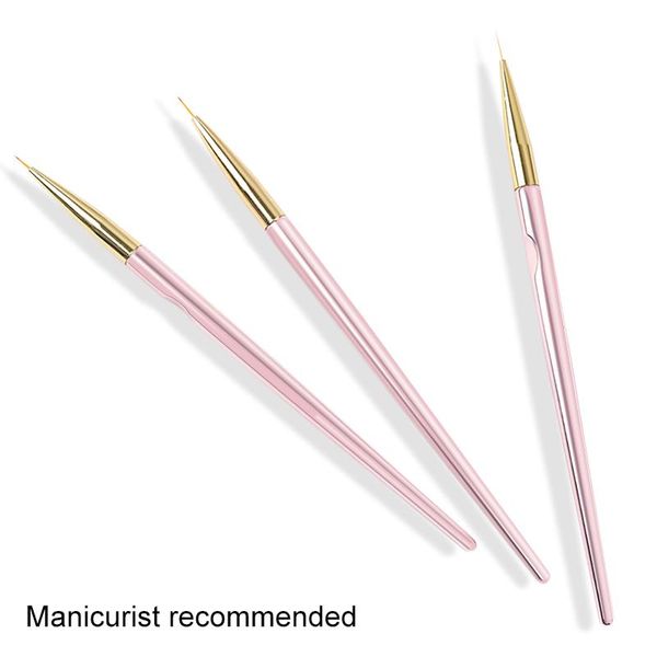 3pcs nail art liner brush uv gel painting design pen drawing manicure tools for salon supplies brushes, Yellow
3pcs nail art liner brush uv gel painting design pen drawing manicure tools for salon supplies brushes, Yellow