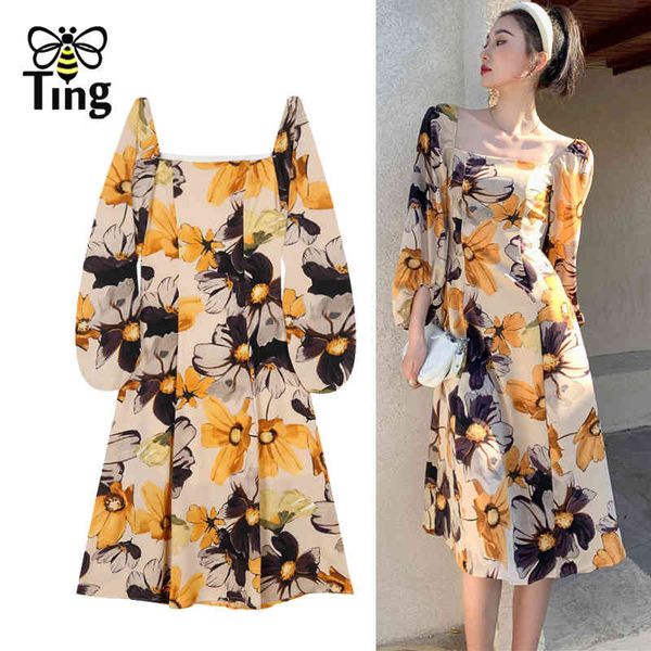 vintage elegant square collar floral print casual dress women summer boho fashion flower knee length female clothe 210513, Black;gray
vintage elegant square collar floral print casual dress women summer boho fashion flower knee length female clothe 210513, Black;gray