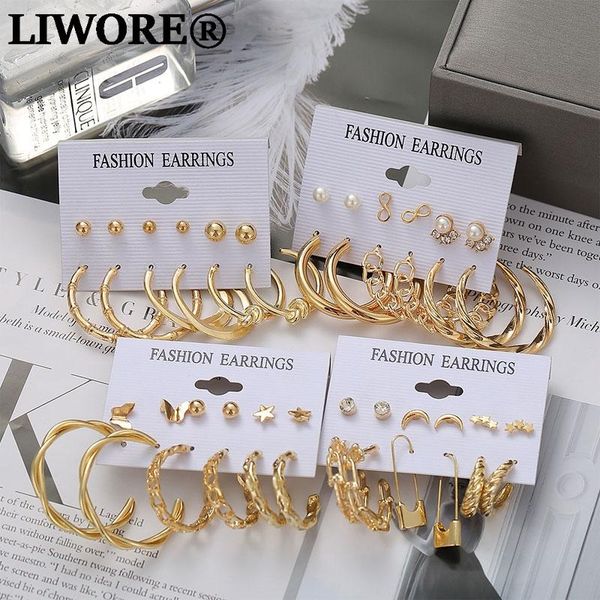hoop & huggie liwore fashion large gold circle earrings set for women pin pearl 2021 trend retro jewelry gift, Golden;silver
hoop & huggie liwore fashion large gold circle earrings set for women pin pearl 2021 trend retro jewelry gift, Golden;silver