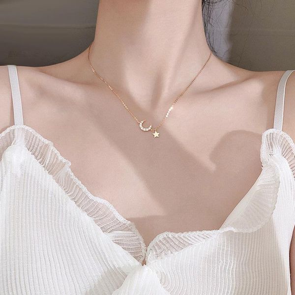 pendant necklaces korean fashion crystal star moon choker clavicle chain necklace for girl women aesthetic cute neck chains collares trend j, Silver
pendant necklaces korean fashion crystal star moon choker clavicle chain necklace for girl women aesthetic cute neck chains collares trend j, Silver