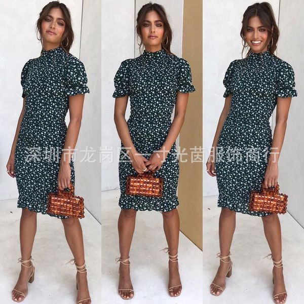 factoryn71y 2020 pleated slim fashion dress print new, White;black
factoryn71y 2020 pleated slim fashion dress print new, White;black