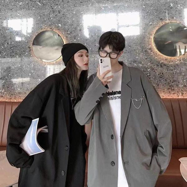 men's suits & blazers 2021 korean style loose outerwear handsome suit jackets couple uniform coats single western-style clothes m-2xl, White;black
men's suits & blazers 2021 korean style loose outerwear handsome suit jackets couple uniform coats single western-style clothes m-2xl, White;black