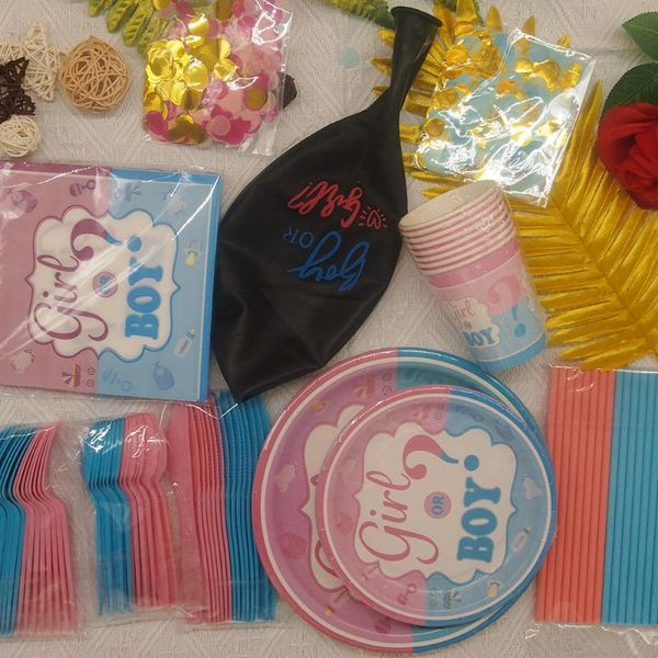 disposable dinnerware selling gender reveal party decoration boys and girls set paper tray cup tablecloth balloon 233
disposable dinnerware selling gender reveal party decoration boys and girls set paper tray cup tablecloth balloon 233