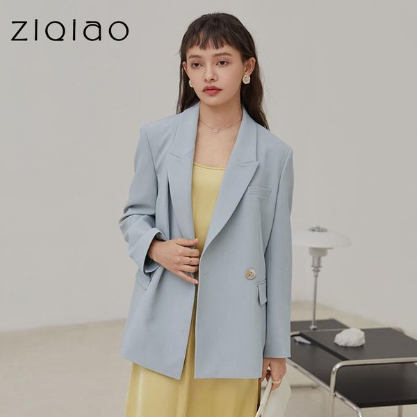 women's suits & blazers ziqiao petite size office lady casual suit jacket female spring 2021 korean design niche blue women blazer, White;black
women's suits & blazers ziqiao petite size office lady casual suit jacket female spring 2021 korean design niche blue women blazer, White;black