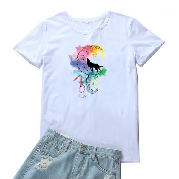 color print black wolf graphic t shirt women fashion printing pattern camisetas mujer cotton short sleeves streetwear tee women's t-shi, White
color print black wolf graphic t shirt women fashion printing pattern camisetas mujer cotton short sleeves streetwear tee women's t-shi, White