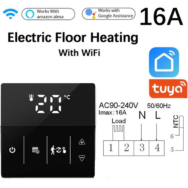 smart home control tuya wifi programmable thermostat voice app water/gas boiler heating thermoregulator for alexa google
smart home control tuya wifi programmable thermostat voice app water/gas boiler heating thermoregulator for alexa google