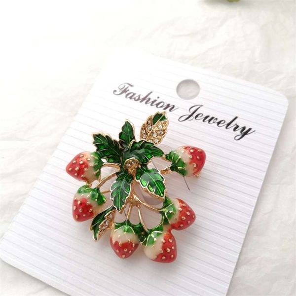 fashion japan and south korea versatile fruit strawberry temperament women cartoon oil drop brooch, Gray
fashion japan and south korea versatile fruit strawberry temperament women cartoon oil drop brooch, Gray