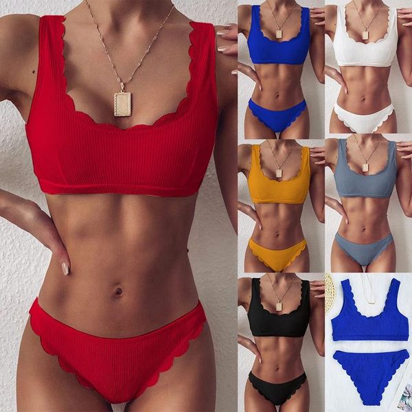 women's swimwear fashion bikini tank 2 piece cut flower split swimsuit set, White;black
women's swimwear fashion bikini tank 2 piece cut flower split swimsuit set, White;black