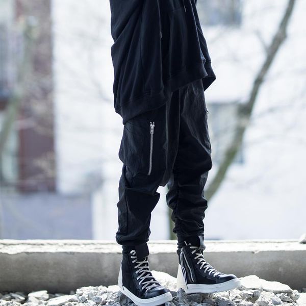 autumn and winter design men's loose casual zipper tie pants harem fashion boots, Black
autumn and winter design men's loose casual zipper tie pants harem fashion boots, Black