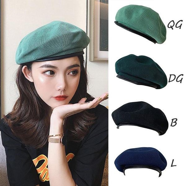 korean style casual breathable classic women beret solid color simple beautiful cotton linen female outdoor hats, Black;white
korean style casual breathable classic women beret solid color simple beautiful cotton linen female outdoor hats, Black;white