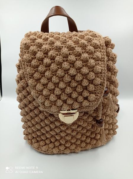 school bags handmade knit woman backpack/macrame cotton thread/special design/popcorn design backpack/size medium/crochet backpack/brown bag
school bags handmade knit woman backpack/macrame cotton thread/special design/popcorn design backpack/size medium/crochet backpack/brown bag
