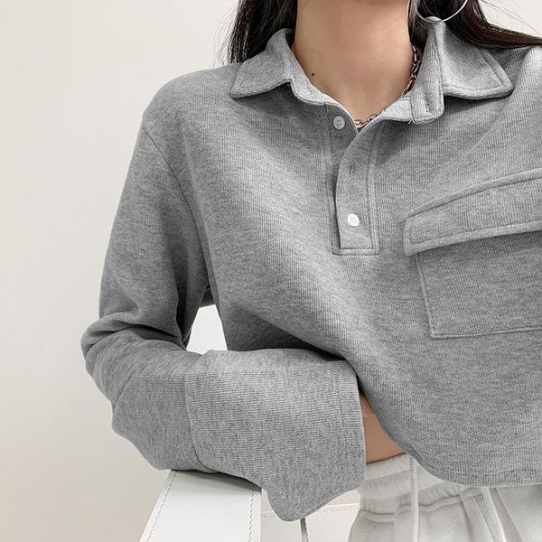 women's sweaters retro europe and america cropped midriff-baring hoodie early autumn chic pullover lapel shirt trendy cool, White;black
women's sweaters retro europe and america cropped midriff-baring hoodie early autumn chic pullover lapel shirt trendy cool, White;black