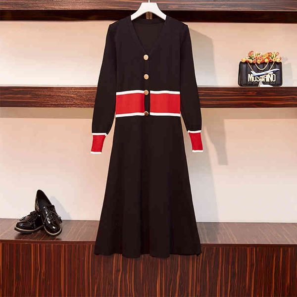 dress autumn winter knitted sweater women korean style v-neck sleeve casual midi long party elegant ladies vestidos wzfh, Black;gray
dress autumn winter knitted sweater women korean style v-neck sleeve casual midi long party elegant ladies vestidos wzfh, Black;gray