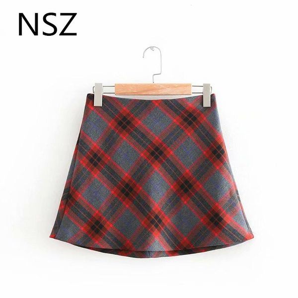 skirts women retro checked mini skirt plaid high waist back zipper faldas mujer, Black
skirts women retro checked mini skirt plaid high waist back zipper faldas mujer, Black