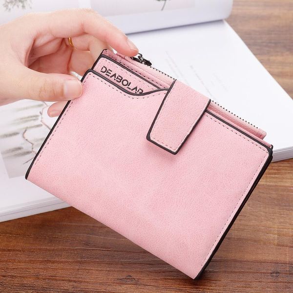 wallets fashion small female purse short lady letter snap fastener zipper clutch wallet solid vintage matte women, Red;black
wallets fashion small female purse short lady letter snap fastener zipper clutch wallet solid vintage matte women, Red;black
