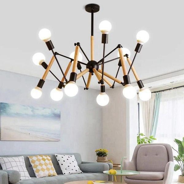 pendant lamps solid wood chandelier post modern style creative spider lamp for dining living room restaurant hanging light fixtures
pendant lamps solid wood chandelier post modern style creative spider lamp for dining living room restaurant hanging light fixtures