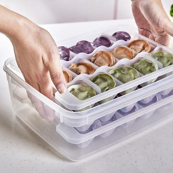 storage bottles & jars kitchen thickened three-layer dumpling box refrigerator food compartment home accessories organizer
storage bottles & jars kitchen thickened three-layer dumpling box refrigerator food compartment home accessories organizer