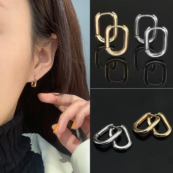 hoop & huggie south korea's fashion retro geometric oval square circle ladies earrings simple temperament elegant charm jewelry accesso, Golden;silver
hoop & huggie south korea's fashion retro geometric oval square circle ladies earrings simple temperament elegant charm jewelry accesso, Golden;silver