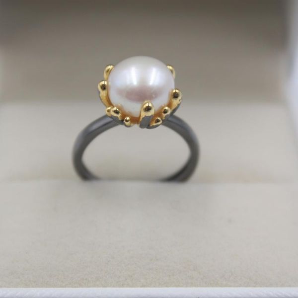 cluster rings real s925 silver ring natural freshwater pearl for women round 9-10mm size us 6-9 gift female's retro, Golden;silver
cluster rings real s925 silver ring natural freshwater pearl for women round 9-10mm size us 6-9 gift female's retro, Golden;silver