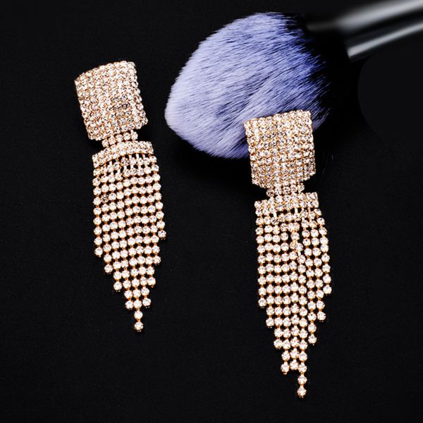bohemian tassel earrings women's personalized claw chain rhinestone bridal jewelry, Golden
bohemian tassel earrings women's personalized claw chain rhinestone bridal jewelry, Golden