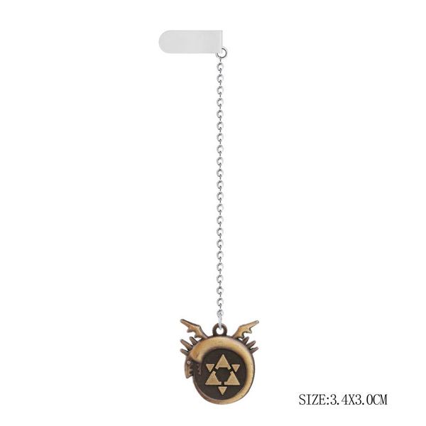 pendant necklaces anime fullmetal alchemist bookmarks catoon edward metal badge long chain bookmark men charm gifts book mark jewelry, Silver
pendant necklaces anime fullmetal alchemist bookmarks catoon edward metal badge long chain bookmark men charm gifts book mark jewelry, Silver