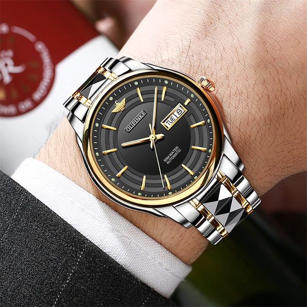 wristwatches mens automatic watches sapphire mirror classic business design fashion wristwatch men mechanical watch reloj, Slivery;brown
wristwatches mens automatic watches sapphire mirror classic business design fashion wristwatch men mechanical watch reloj, Slivery;brown