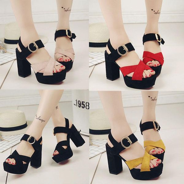 fashion woman ankle strap pumps high heel thick bottom 10cm peep toe platform sandals t-tied gladiator party shoes, Black
fashion woman ankle strap pumps high heel thick bottom 10cm peep toe platform sandals t-tied gladiator party shoes, Black