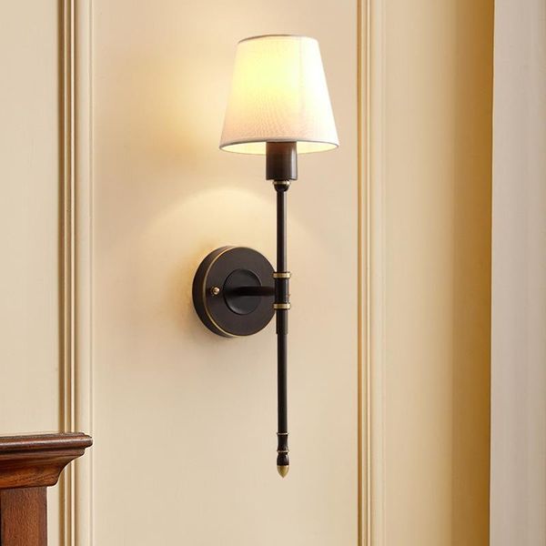 modern america style bronze body fabric shade retro vintage wall lamp e14 loft cafe bedroom foyer lighting fixture
modern america style bronze body fabric shade retro vintage wall lamp e14 loft cafe bedroom foyer lighting fixture
