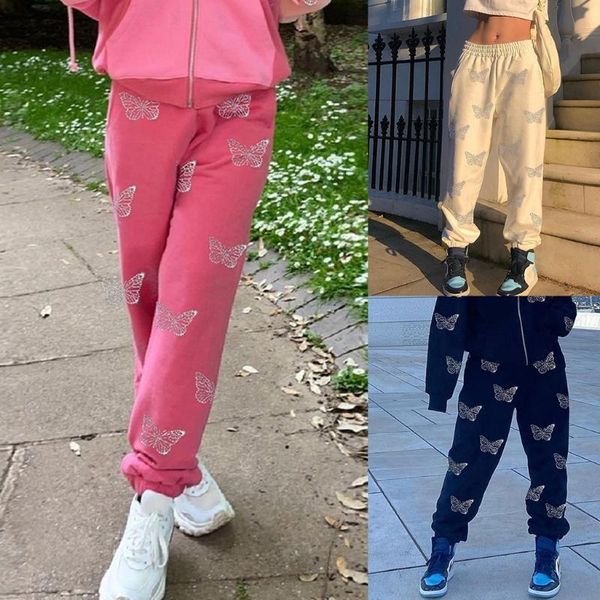 women's pants & capris womens goth punk hippie sweatpants harajuku butterfly rhinestone hip hop baggy high waist loose joggers trousers, Black;white
women's pants & capris womens goth punk hippie sweatpants harajuku butterfly rhinestone hip hop baggy high waist loose joggers trousers, Black;white