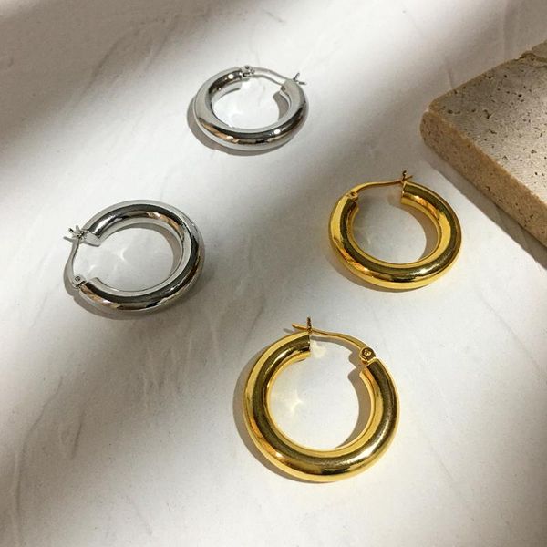 Hoop & Huggie Monlansher Classic Geometric Round Earrings Gold Silver Color Copper Alloy For Women Minimalist Jewelry
Hoop & Huggie Monlansher Classic Geometric Round Earrings Gold Silver Color Copper Alloy For Women Minimalist Jewelry