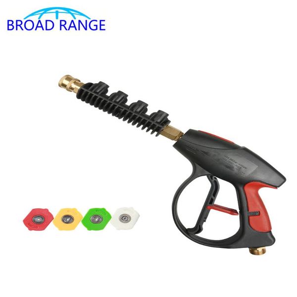 car washer high pressure gun g1/4 quick connector fan shape sprayer with 4pcs metal nozzle cleaning shop accessory garden tool
car washer high pressure gun g1/4 quick connector fan shape sprayer with 4pcs metal nozzle cleaning shop accessory garden tool