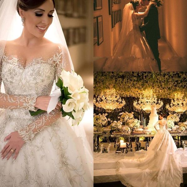 2022 luxury ballgown wedding dresses bridal gown long sleeves covered buttons back beaded crystals embroidery custom made plus size chapel t, White
2022 luxury ballgown wedding dresses bridal gown long sleeves covered buttons back beaded crystals embroidery custom made plus size chapel t, White