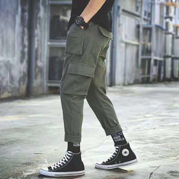 men's pants men multi-pocket elastic waist design harem pant street punk hip hop red casual trousers joggers male army cargo, Black
men's pants men multi-pocket elastic waist design harem pant street punk hip hop red casual trousers joggers male army cargo, Black