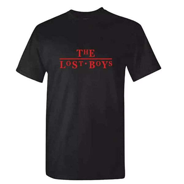 mens the lost boys tshirt - 80s movie vampire retro cult dvd inspired, White;black
