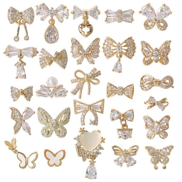 pieces nail art butterfly ornament flash nails zircon rhinestone decoration gemstones alloy bow diamond decorations, Silver;gold
pieces nail art butterfly ornament flash nails zircon rhinestone decoration gemstones alloy bow diamond decorations, Silver;gold