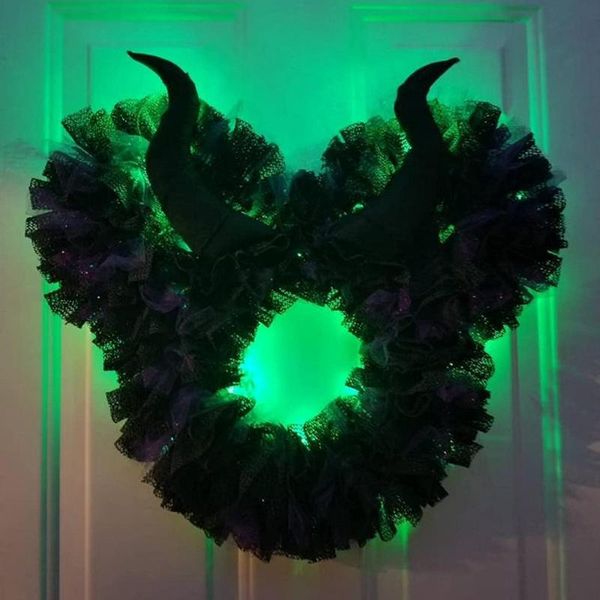 decorative flowers & wreaths halloween led ox horns wreath front door hanging fake garlands home holiday luminous ornaments 40cm
decorative flowers & wreaths halloween led ox horns wreath front door hanging fake garlands home holiday luminous ornaments 40cm