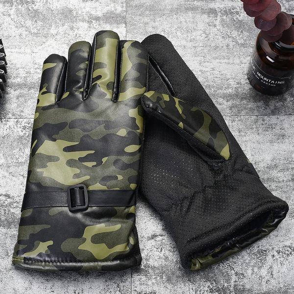 qo4 autumn and winter fashion men' camouflage pu leather anti warm magic slip warm outdoor riding gloves thickened magic mittens glove, Blue;gray
qo4 autumn and winter fashion men' camouflage pu leather anti warm magic slip warm outdoor riding gloves thickened magic mittens glove, Blue;gray